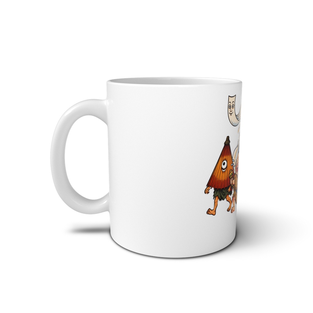 日本の妖怪 妖怪大集合マグカップ | Japanese Yokai Collection Mug Sunakakebabaa