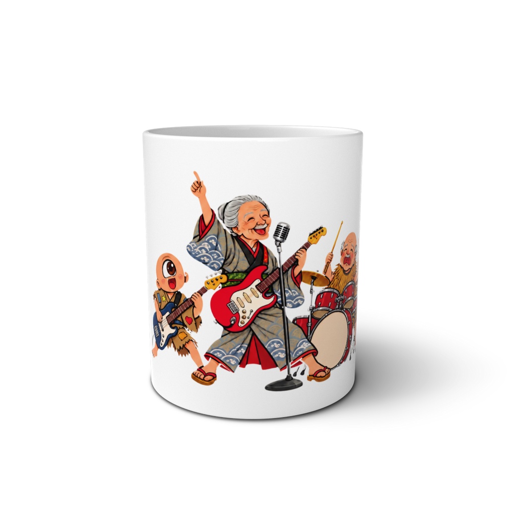 日本の妖怪 ロックバンドマグカップ | Japanese Yokai Rock Band Mug