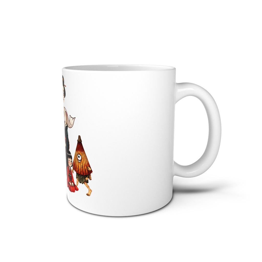 日本のかわいい妖怪たち マグカップ | Cute Japanese Yokai Mug ( Rokurokubi)