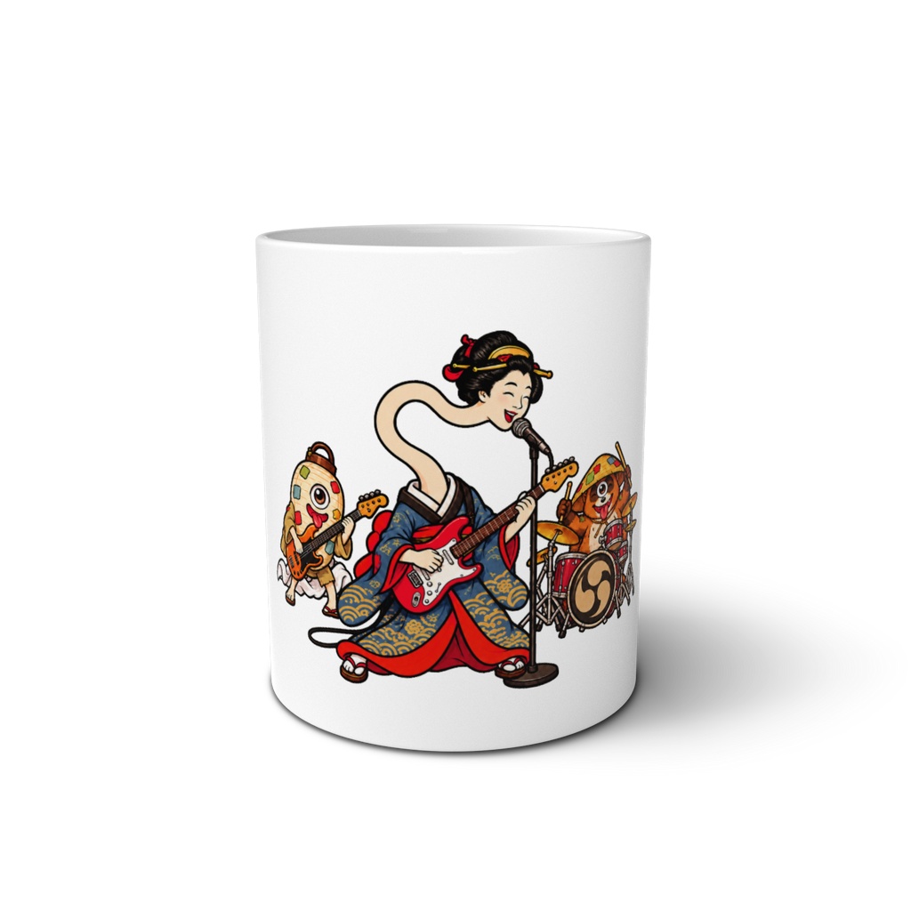 日本の妖怪 ロックバンドマグカップ | Japanese Yokai Rock Band Mug