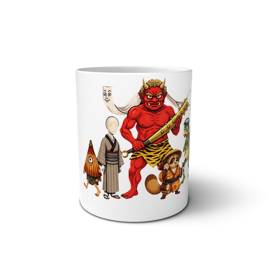 日本の妖怪 赤鬼マグカップ | Japanese Red Oni Mug