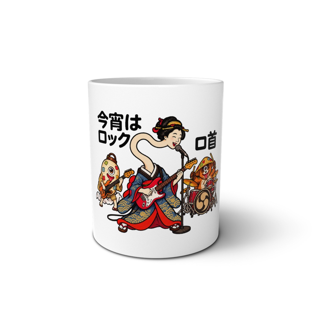 日本の妖怪 ロックバンドマグカップ | Japanese Yokai Rock Band Mug