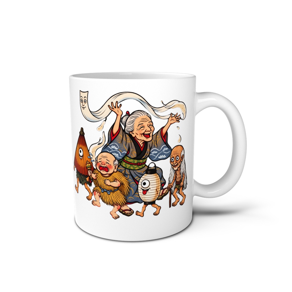 日本のかわいい妖怪たち マグカップ | Cute Japanese Yokai Mug