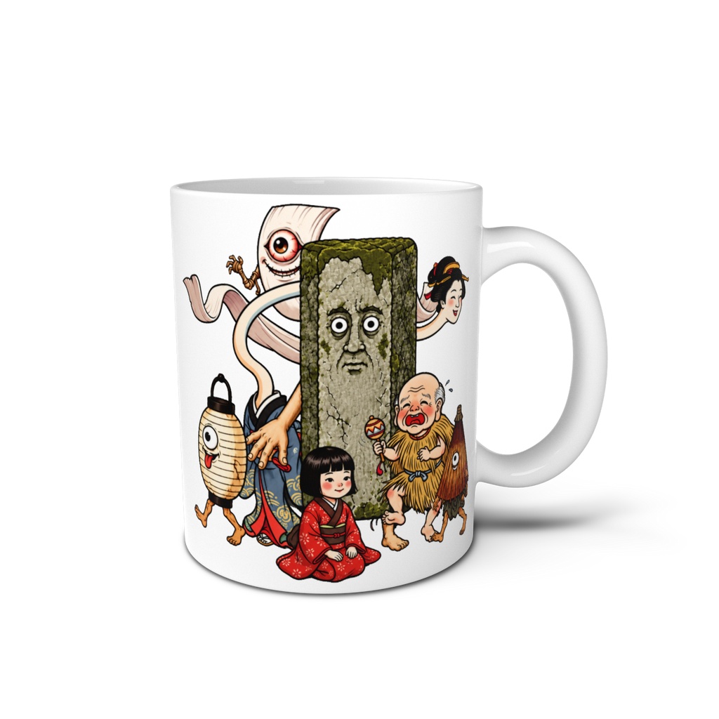 日本のかわいい妖怪たち マグカップ | Cute Japanese Yokai Mug