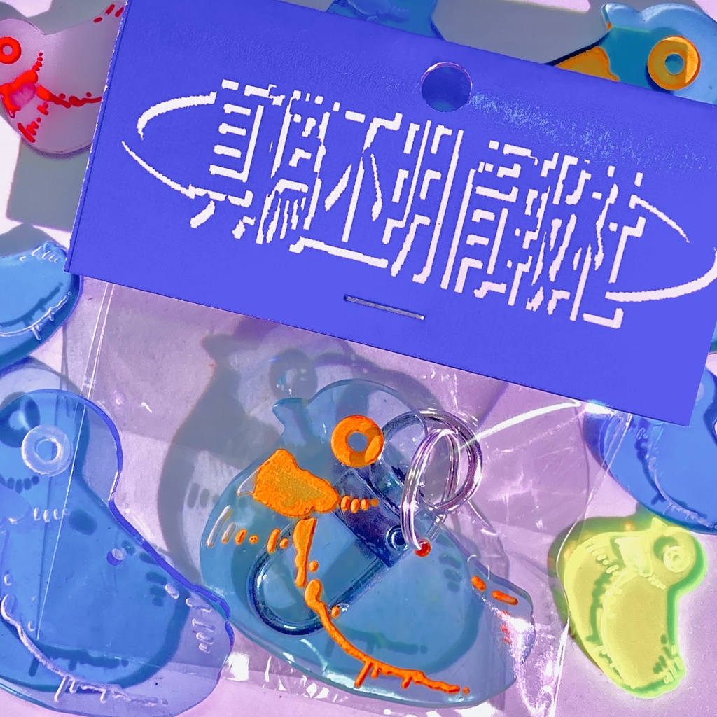 鳩アクリルキーホルダー