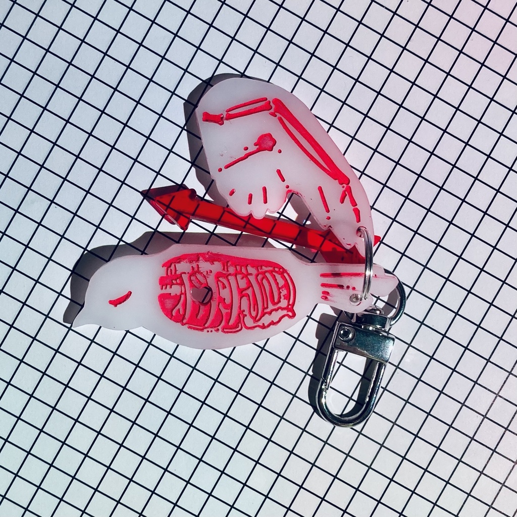 レシート/鳥の解体 アクリルキーホルダー