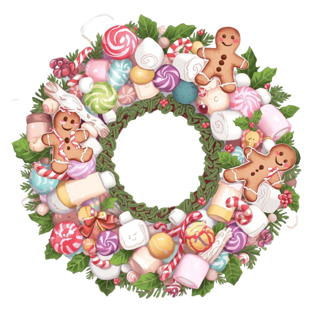 🎄海外クリスマスリースシリーズ(全10種類)|パステルカラーの可愛い