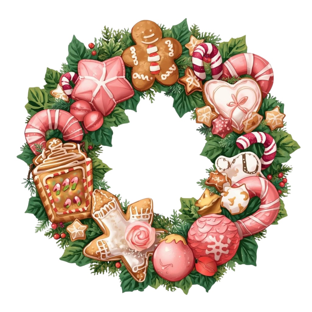 🎄海外クリスマスリースシリーズ(全10種類)|パステルカラーの可愛い