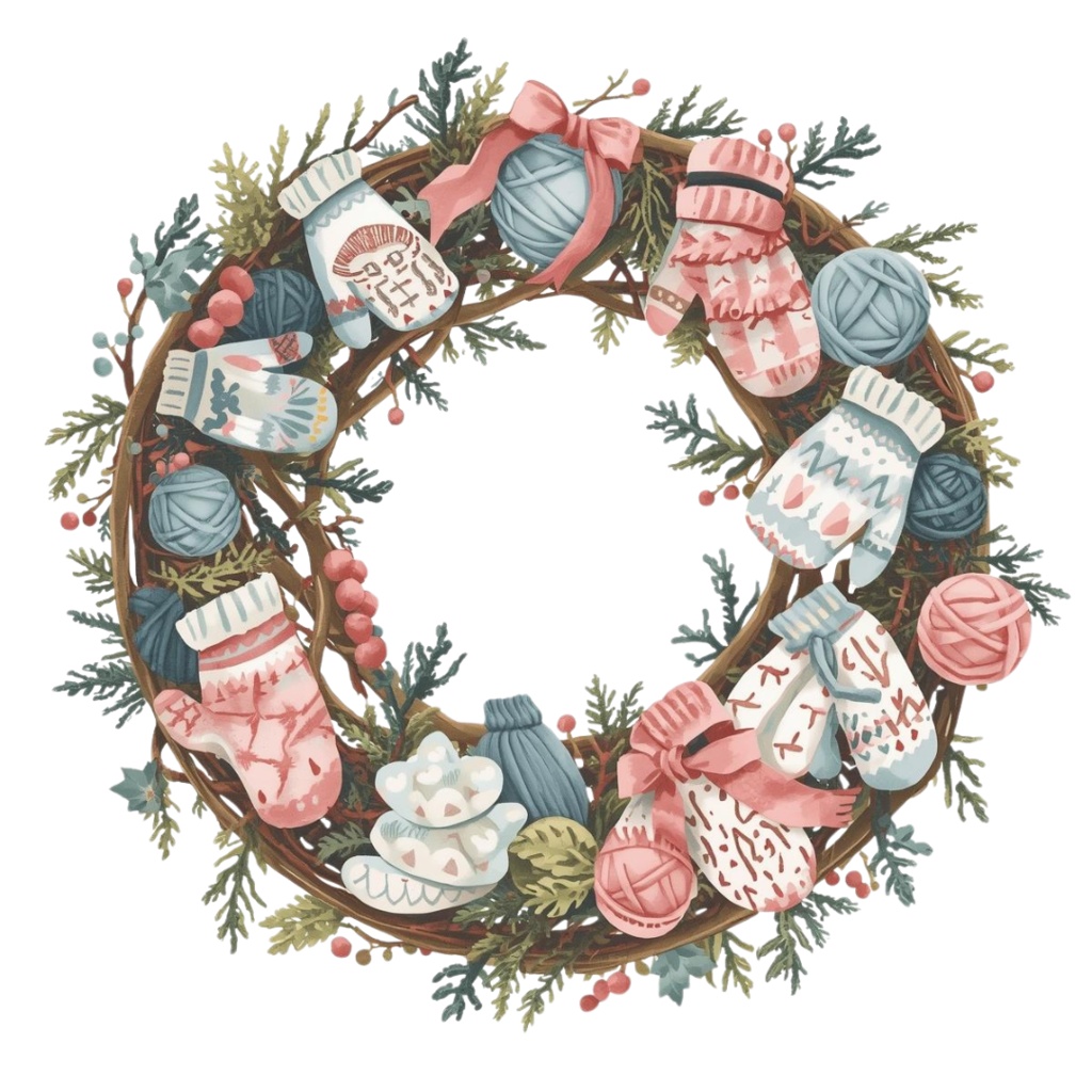 🎄海外クリスマスリースシリーズ(全10種類)|パステルカラーの可愛い