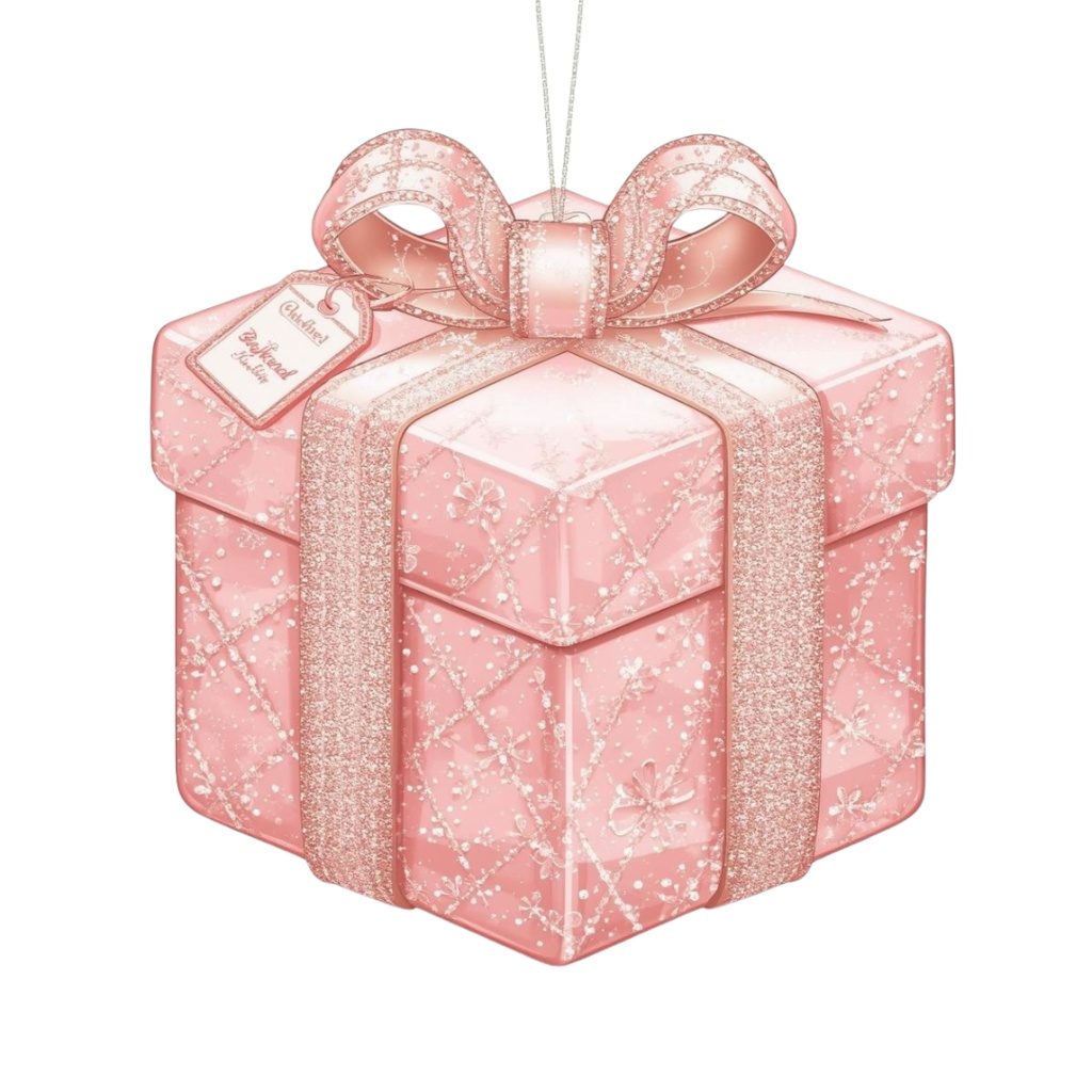 海外パステルクリスマスオーナメントコレクション(PNG背景透過)