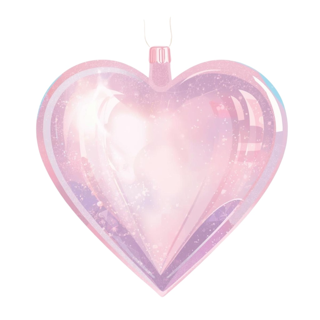 海外パステルクリスマスオーナメントコレクション(PNG背景透過)