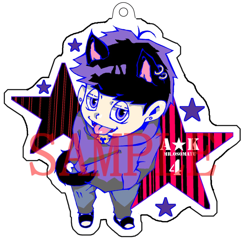 猫松さんアクリルキーホルダー