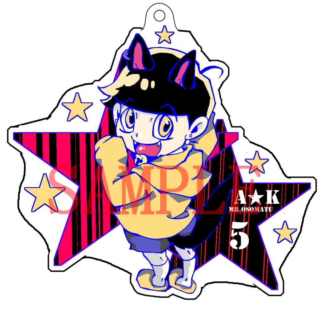 猫松さんアクリルキーホルダー