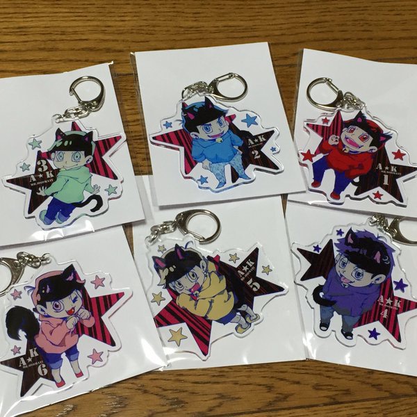 猫松さんアクリルキーホルダー