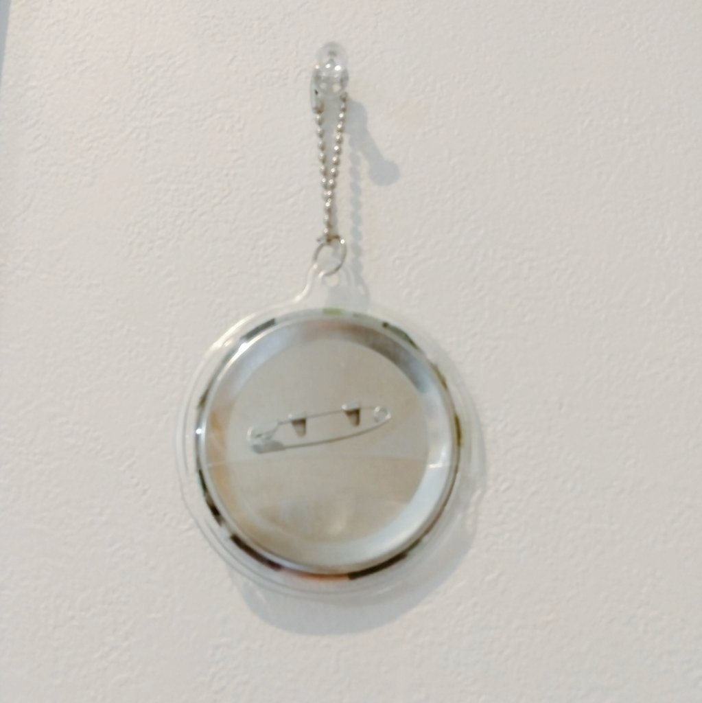 ブラックりょうま 缶バッチキーホルダー