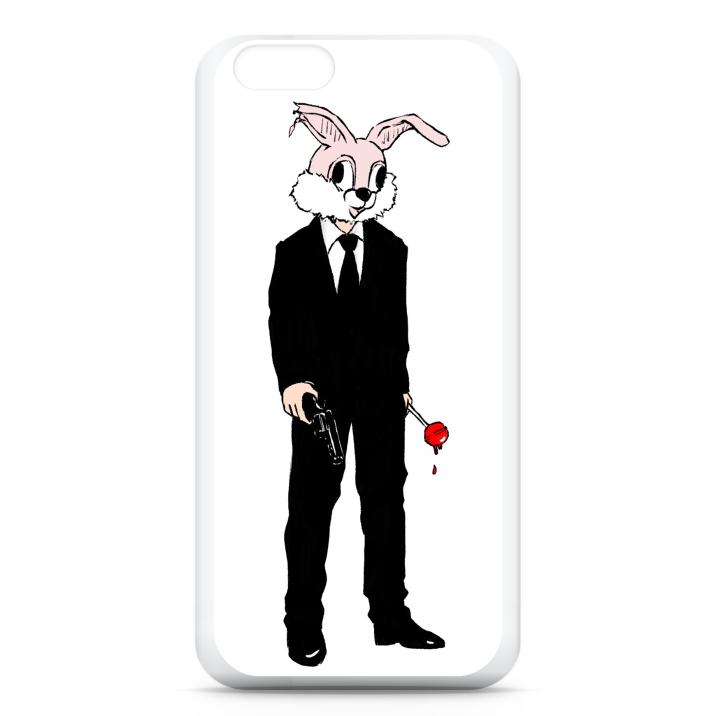 ”killer bunny”スマホケース旧バージョン