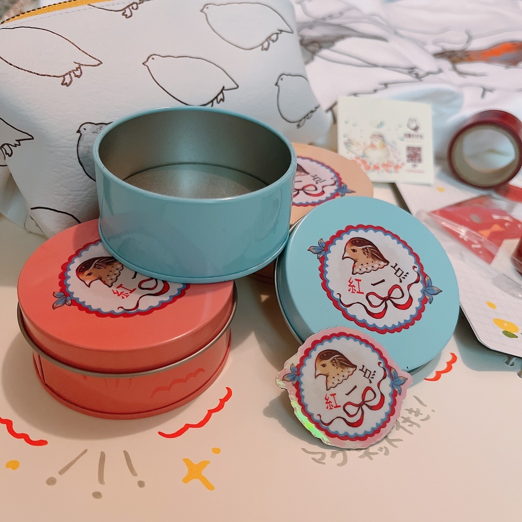 小物入れ缶ケース 紅一点