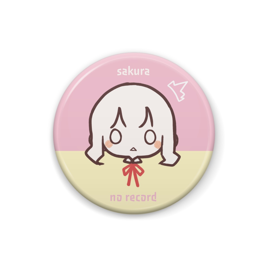 【No Record】アスカとサクラ 缶バッジ 2022秋