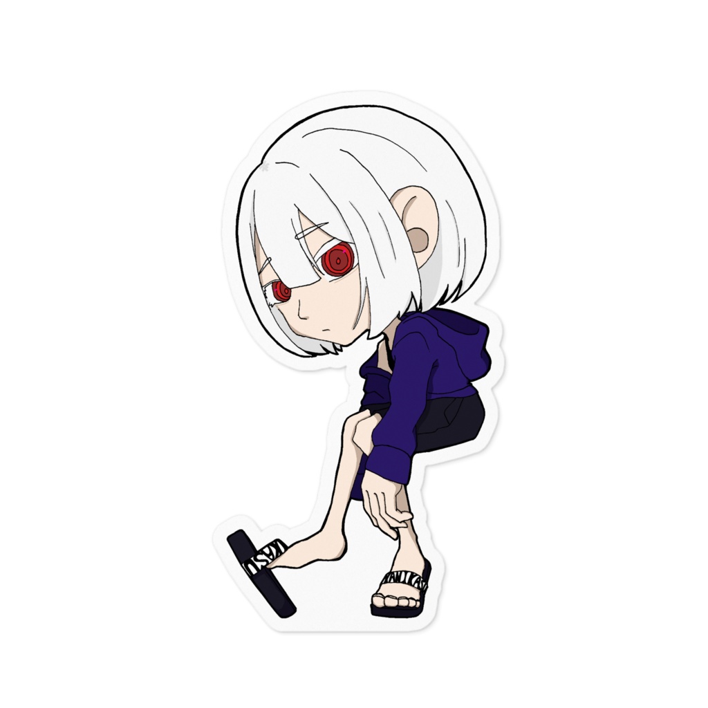女の子のステッカー
