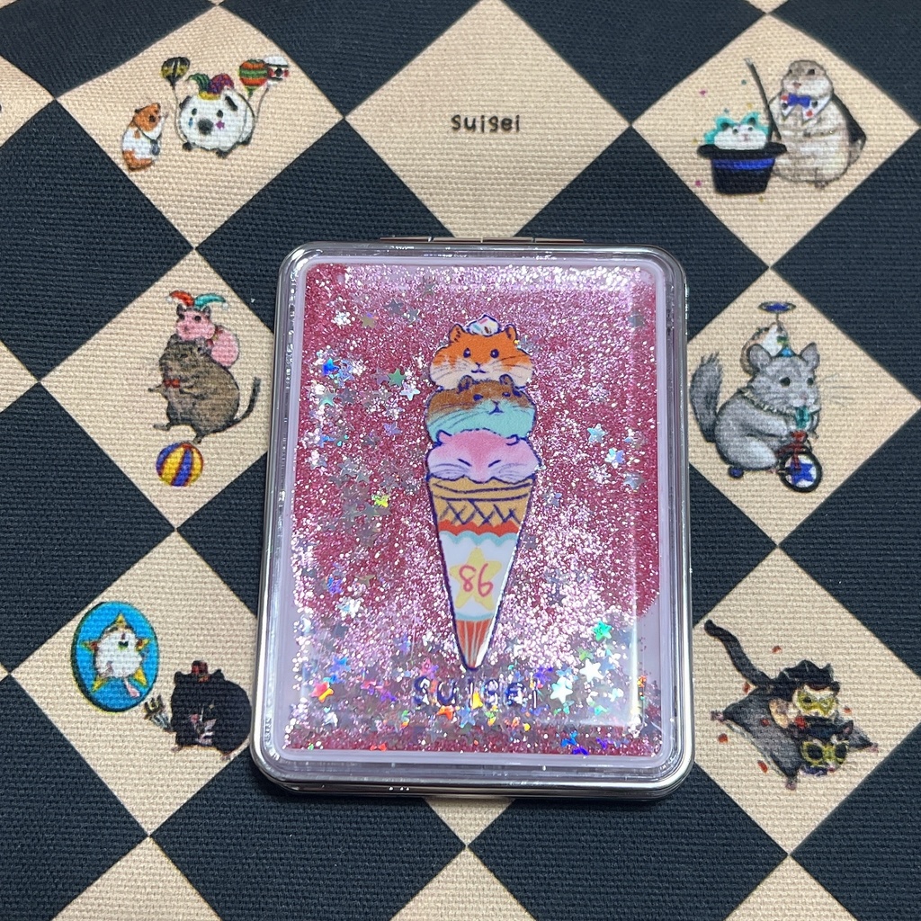 ハムスクリームのグリッターミラー