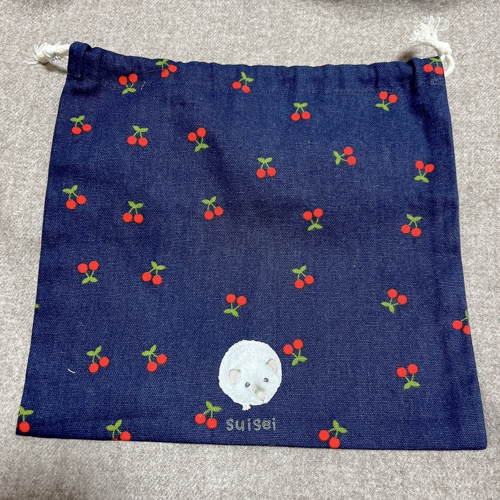ファンシーラット巾着 さくらんぼ