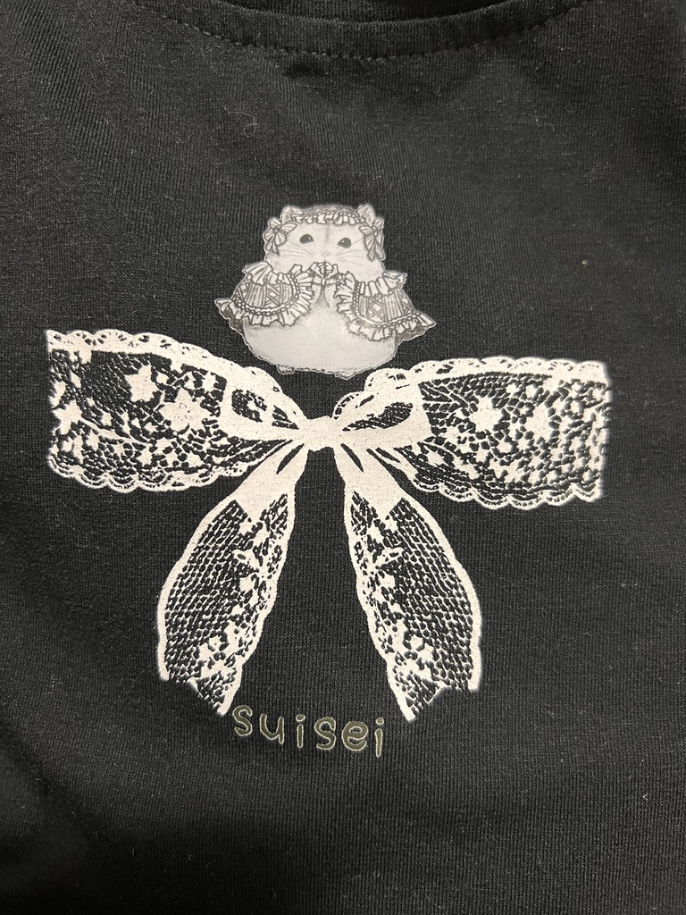 ジャンガリアンハムスター姫リボンTシャツ