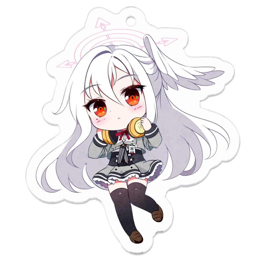 C107_守月スズミ_片面アクリルキーホルダー_50 x 50 (mm)