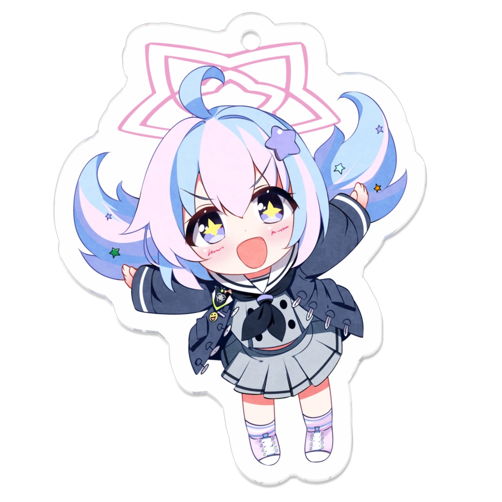 C107_宇沢レイサ_片面アクリルキーホルダー_50 x 50 (mm)