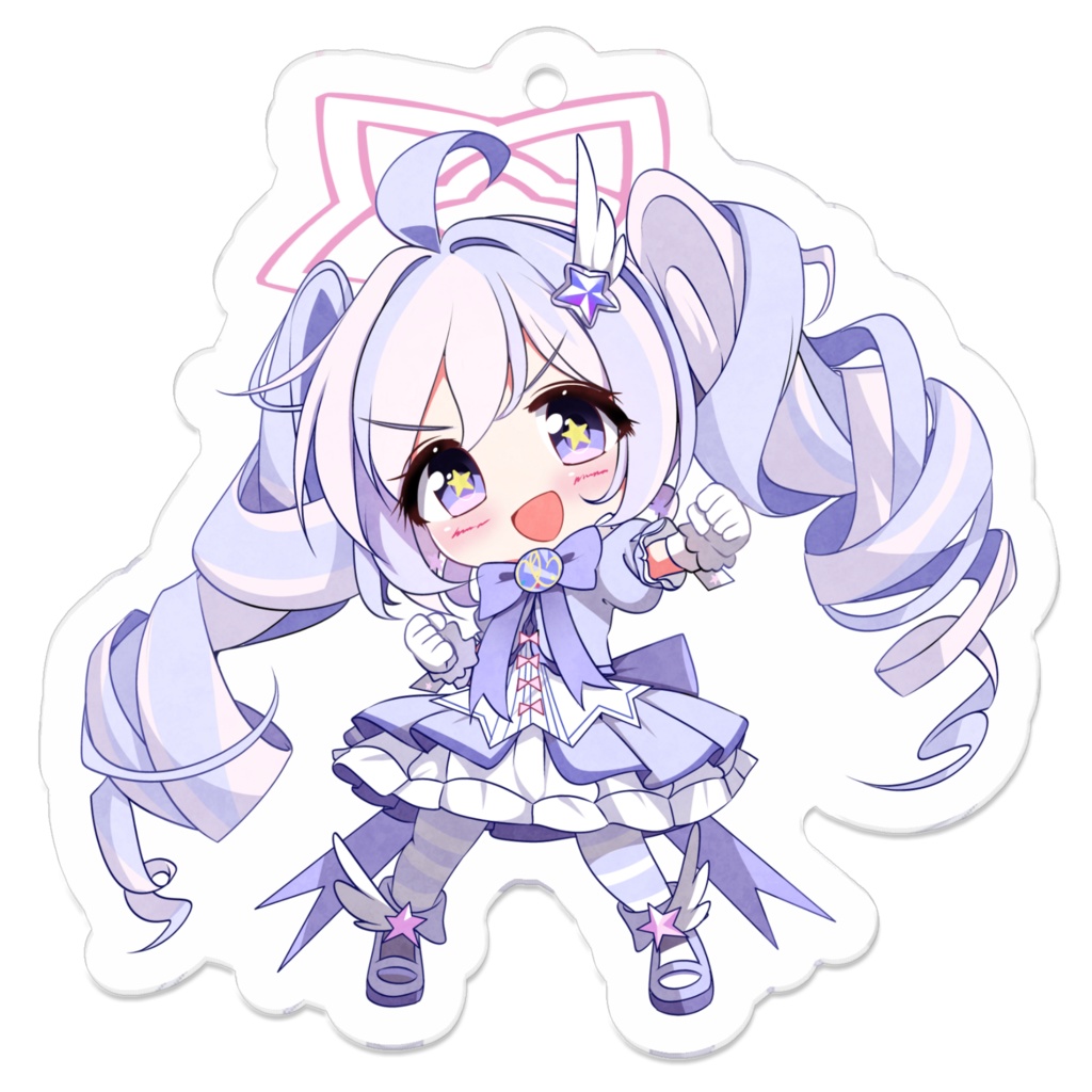 C107_宇沢レイサ(マジカル)_片面アクリルキーホルダー_50 x 50 (mm)