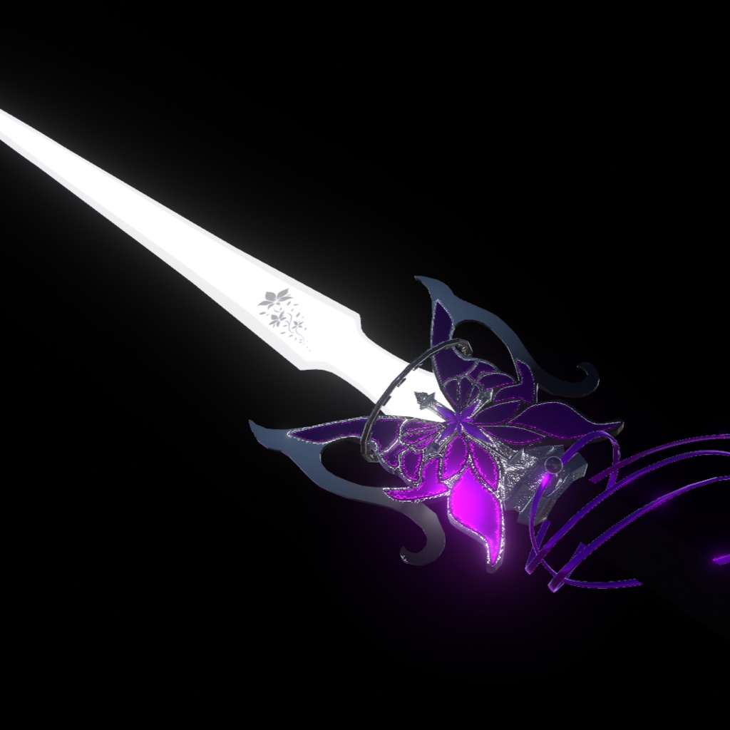 【VRChat想定】オリジナル3Dモデル†勇者No11『終末幻想イデア』レプリカ