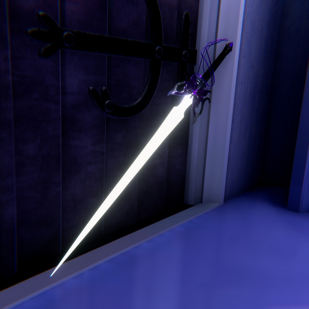 【VRChat想定】オリジナル3Dモデル†勇者No11『終末幻想イデア』レプリカ