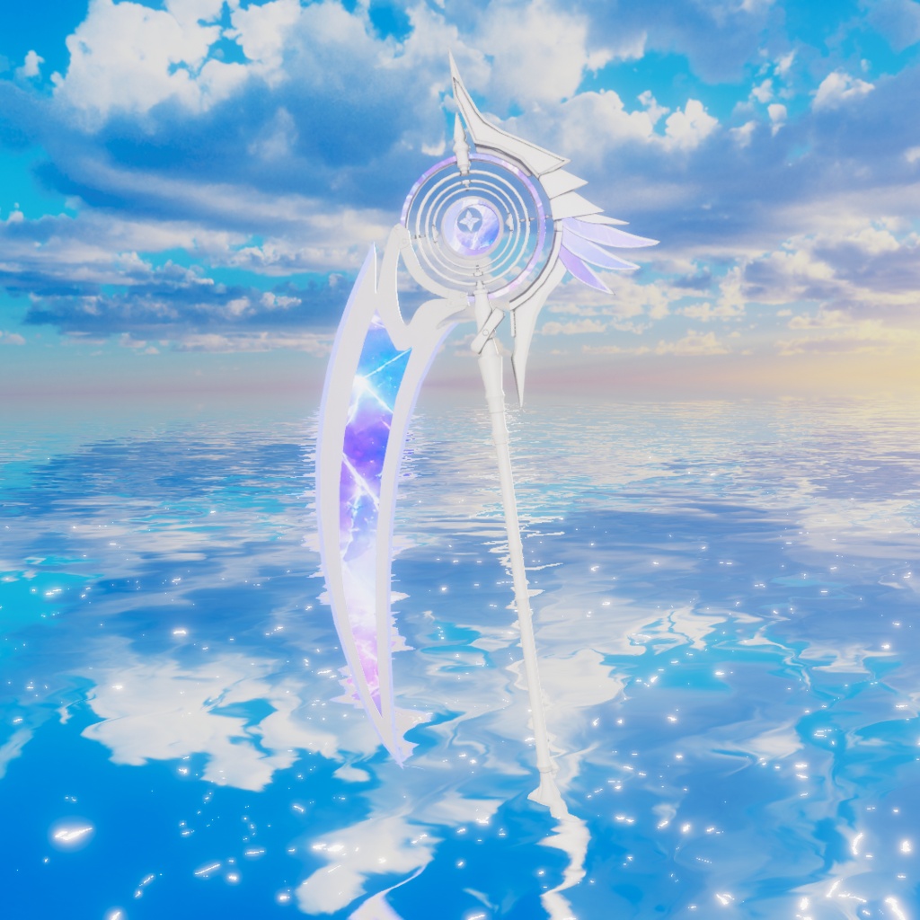 【VRChat想定】オリジナル3Dモデル†勇者No4『星葬ラストピース』レプリカ