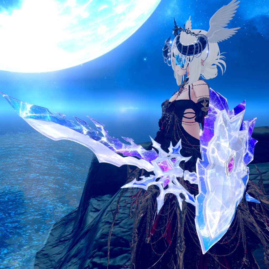 【VRChat想定】オリジナル3Dモデル†勇者No20『継晶リレクシア』レプリカ
