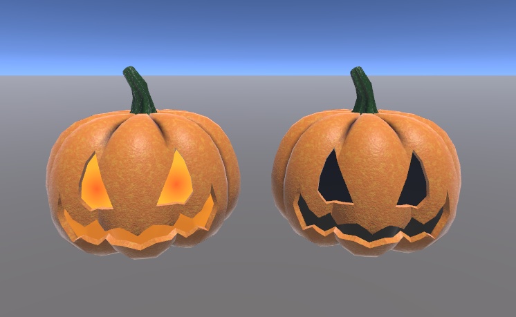 【3Dモデル】ジャック・オ・ランタン(2色セット)