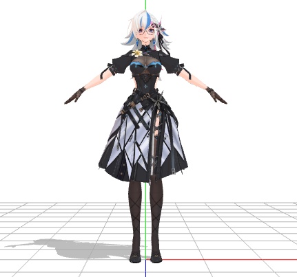 3Dアニメ少女モデル12[FBX]