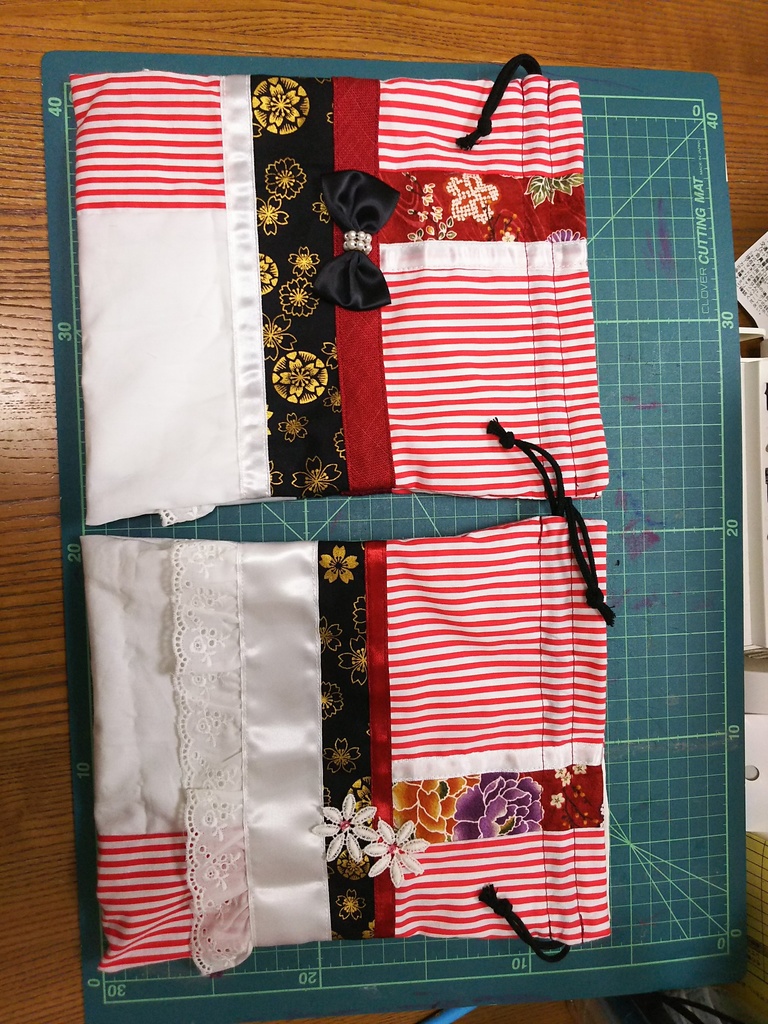 るろうに剣心 三条燕 赤べこ制服イメージ巾着袋 Moon Festa1996 Booth