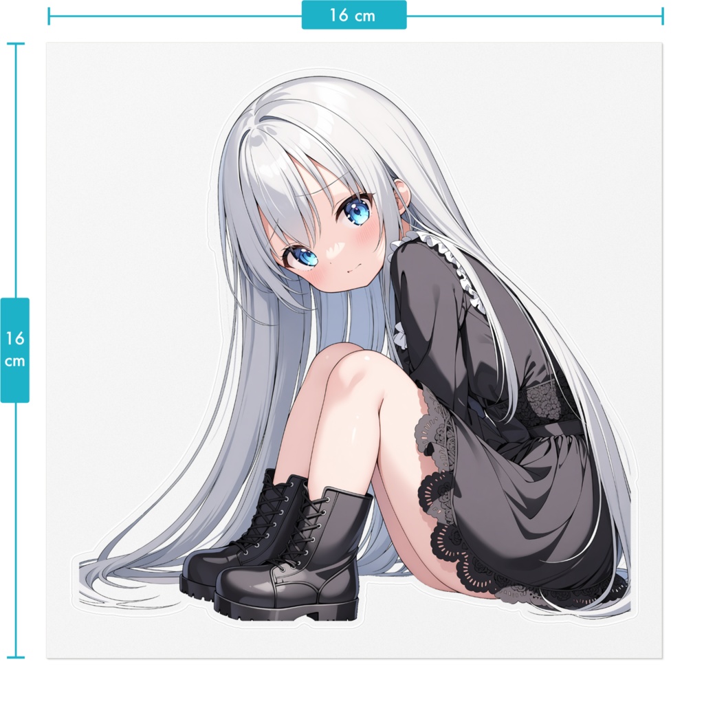 藍ちゃんステッカー2