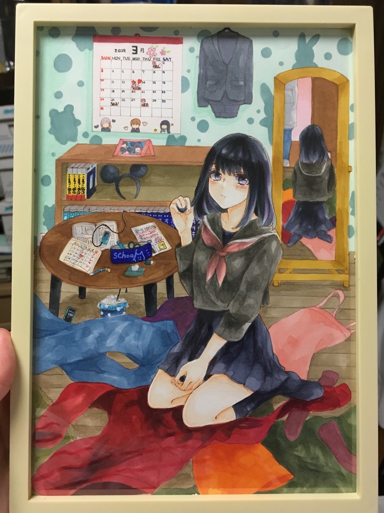 イラスト本収録原画 卒業したのに Kinako Kinako7 Booth