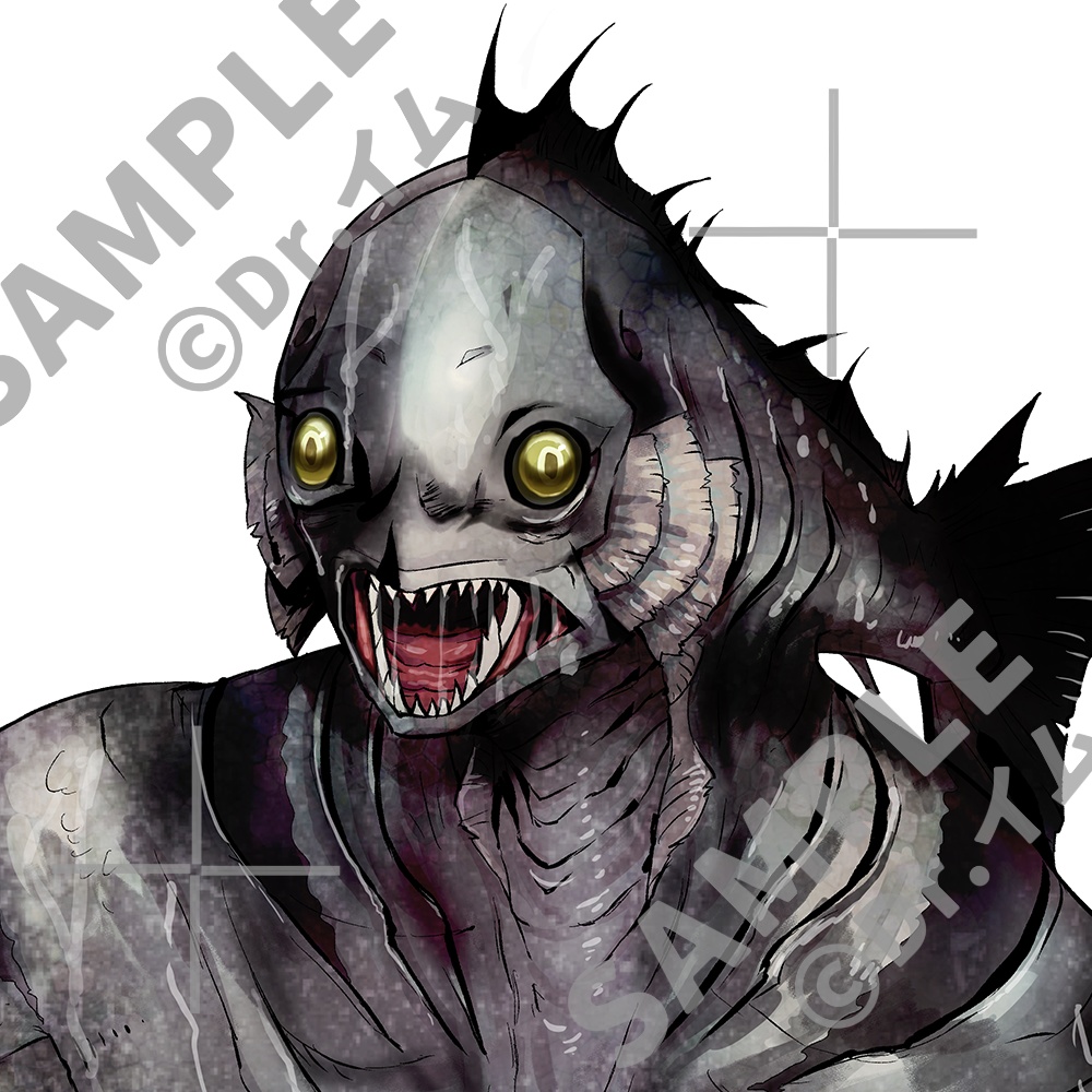 クトゥルフ神話生物素材「深きもの」SPLL:E192030