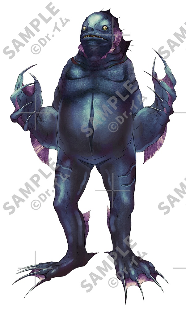 クトゥルフ神話生物素材「深きもの2」SPLL:E192031