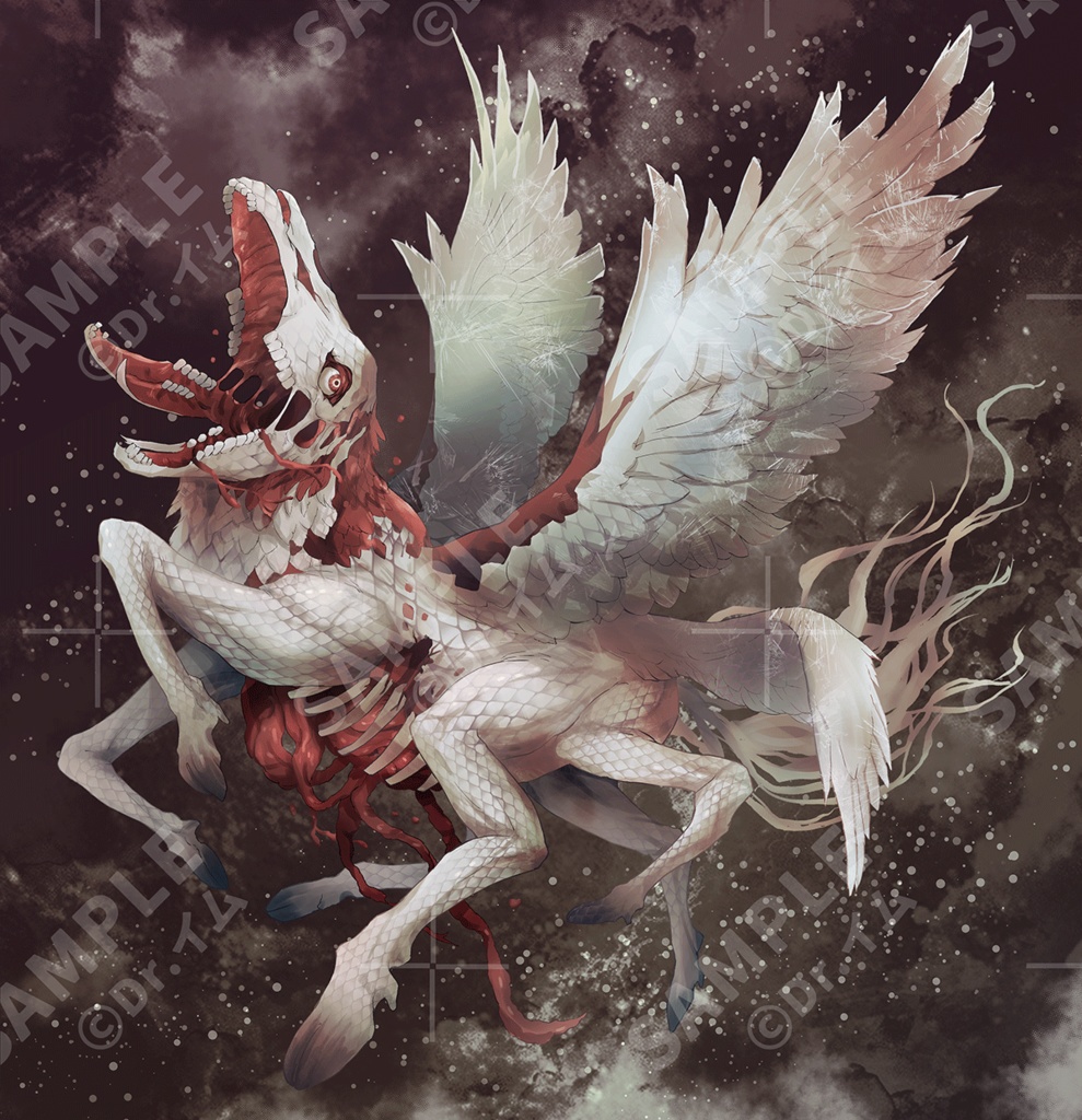 クトゥルフ神話生物素材「シャンタク鳥」SPLL:E192067