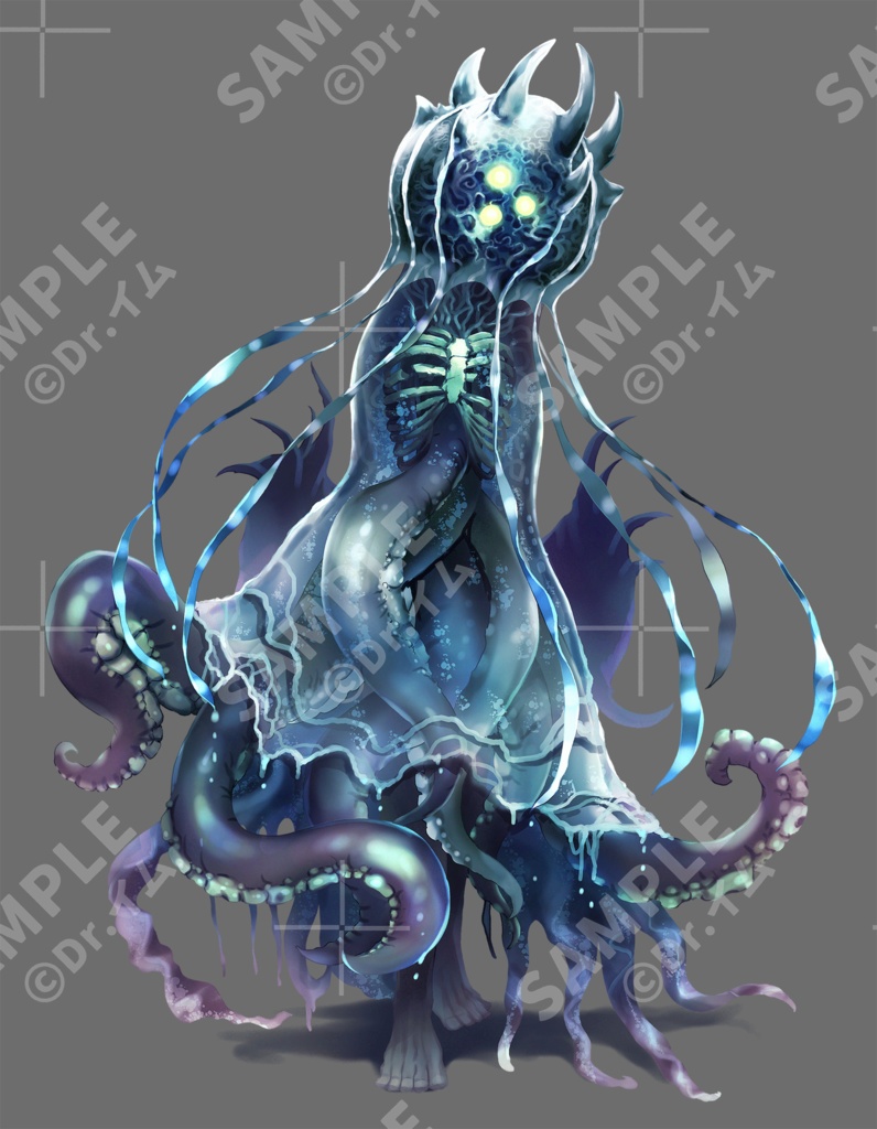 クトゥルフ神話生物素材「クトゥルフの奴隷」SPLL:E192149
