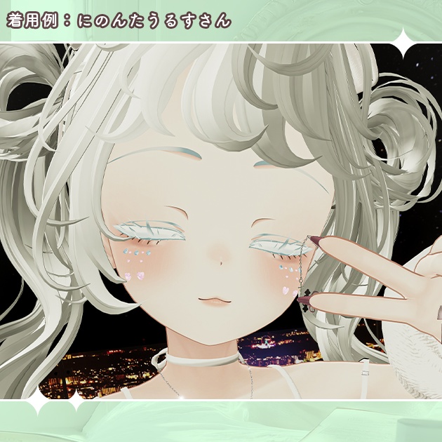 【26アバター対応】FaceJewel Complete【Vanadizコラボ】【フェイスクリスタル】