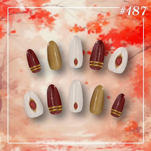 【日替わりネイル #190-#181】DailyNail Sep 2025【MDollnail対応】 #あんらぼぶい