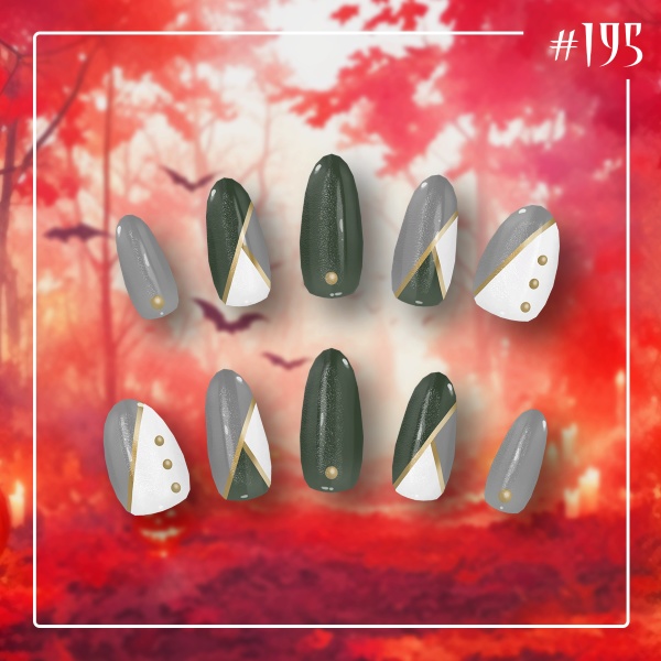 【日替わりネイル #200-#191】DailyNail Oct 2025【MDollnail対応】 #あんらぼぶい