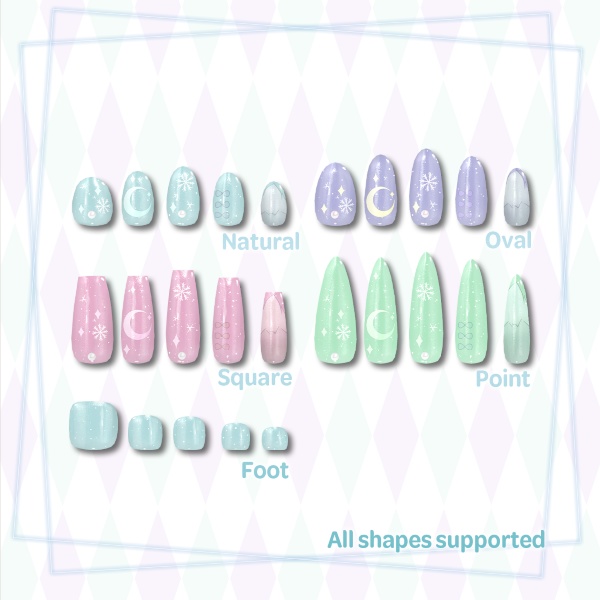 【リリースセール中!!】【An-Labo Character Nail】宵月ゆきあ-Yukia-【VRネイルチップ】【MDollnail対応】#あんらぼぶい
