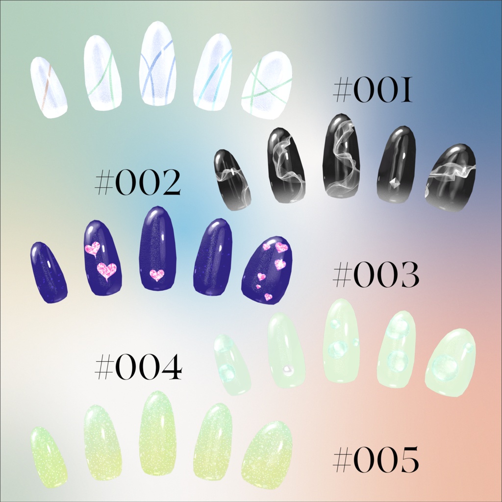 【期間限定再販】DailyNail Archives 2024 #001-#100【MDollnail対応】 #あんらぼぶい