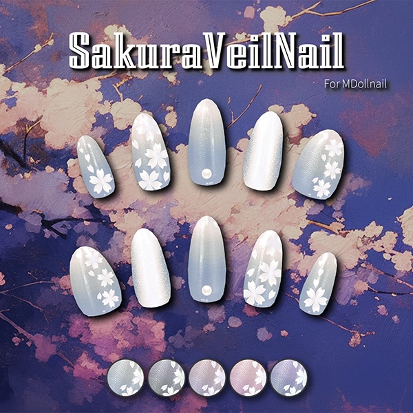 【リリースセール中!!】【かんたん着用】SpringNailCollection【VRネイルチップ】【MDollnail対応】#あんらぼぶい