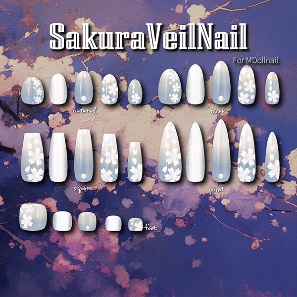 【リリースセール中!!】【かんたん着用】SpringNailCollection【VRネイルチップ】【MDollnail対応】#あんらぼぶい