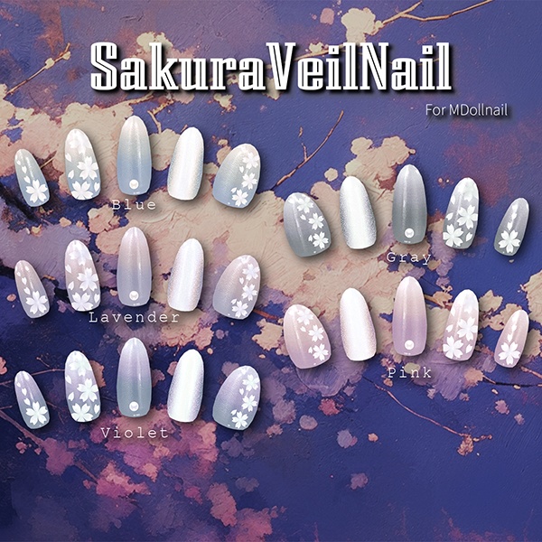 【リリースセール中!!】【かんたん着用】SpringNailCollection【VRネイルチップ】【MDollnail対応】#あんらぼぶい